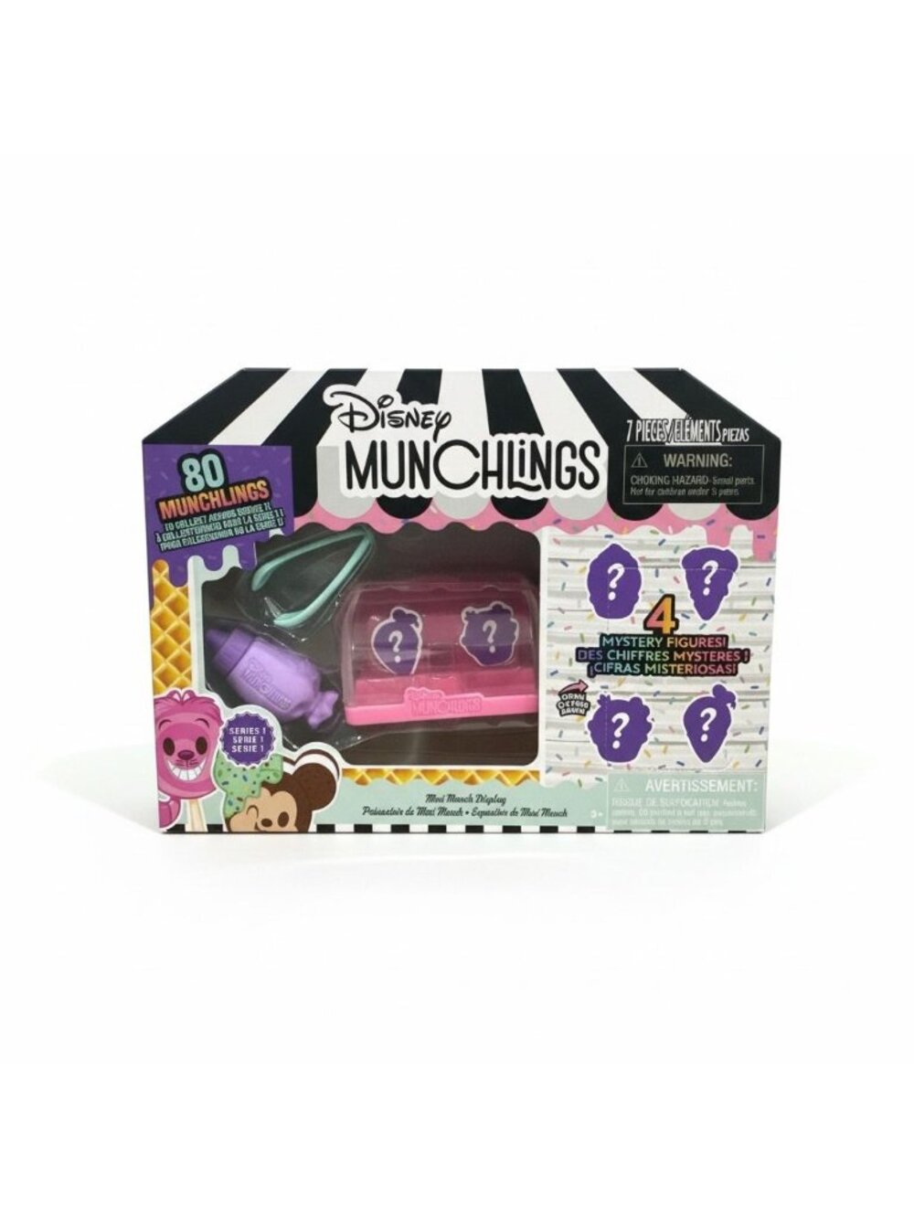 Disney Munchlings Mini Display With 4 Mystery Figures Series 1 Scented Collectib